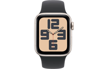 Apple Watch SE 2 GPS, 40mm Starlight Aluminium Case with Black Sport Band - Good
